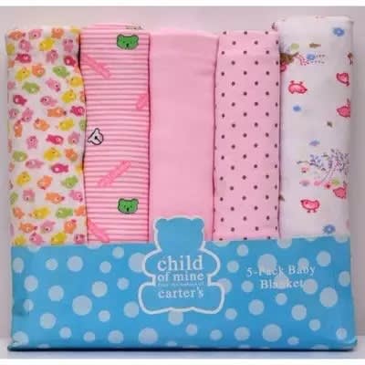 Carter's Child Of Mine - Pack Of 5 Flannel