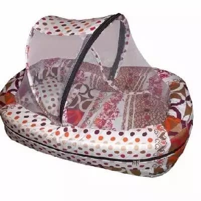 Sweet Baby Bed Crib With Net – Multicolour