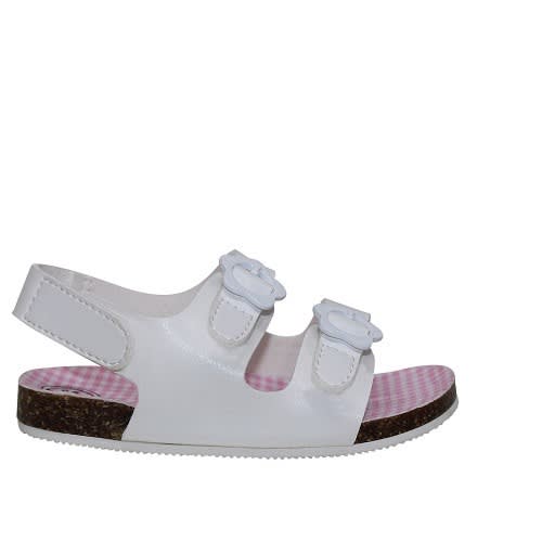 Infant Baby Girl's Two Buckle Back Strap Sandals – White