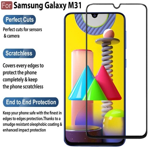Screen Guard For Samsung Galaxy M31 - Full HD Glass Protector