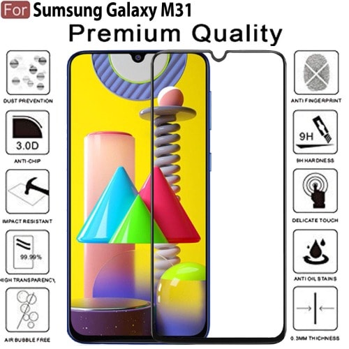 Screen Guard For Samsung Galaxy M31 - Full HD Glass Protector