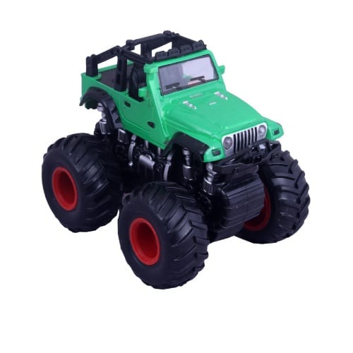 Small Toy Monster Pullback Truck - Green