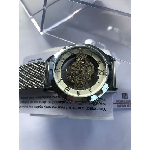 Men's Luxury See Through Glass Wrist Watch