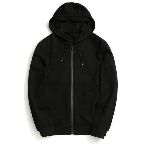 Plain Hooded Jacket