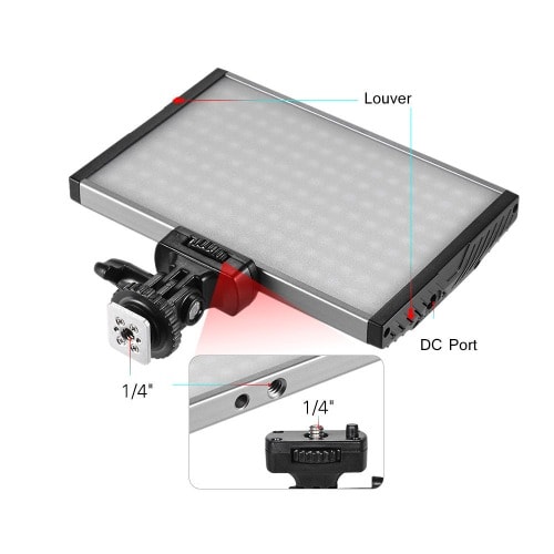 Tolifo Pt-15b Ii 3200k-5600k Ultra-thin 15w Led Video Panel Light For Dslr