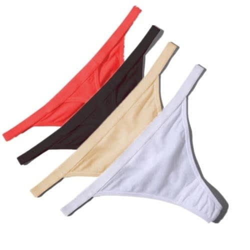 See Through Panties - Multicolour - Set Of 4