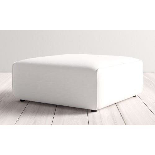 Worthley Cocktail Ottoman - White