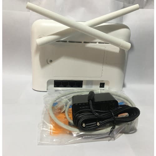 Olax 4G LTE 300 Mbps Universal Router With 5 Hours Inbuilt Battery - 2 Antennas & 4 LAN Ports