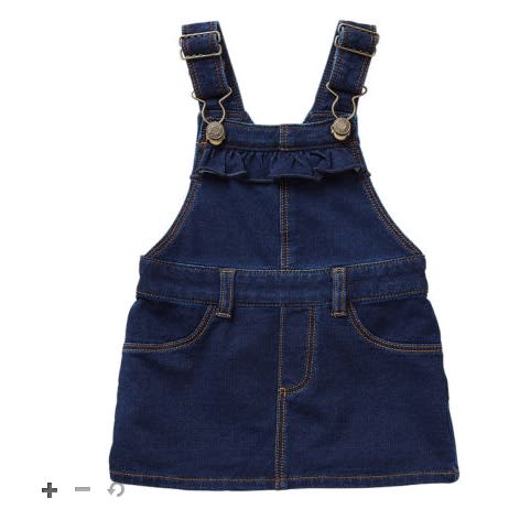 Girls Denim Jeans Skirtalls Dungarees