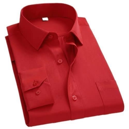 Formal Men's Shirt - Red