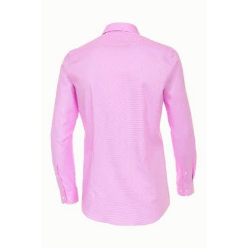 Men's Formal Shirt With Matching Tie  - Pink And Grey