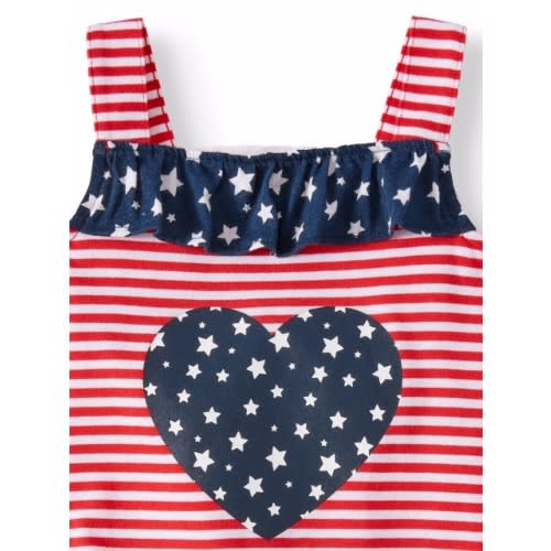 Baby Girl's Sleeveless One Piece Romper