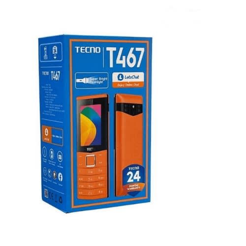 T467 - 2.4 Inch - FM - Triple Sim - Battery - 2500 Mah- Gold