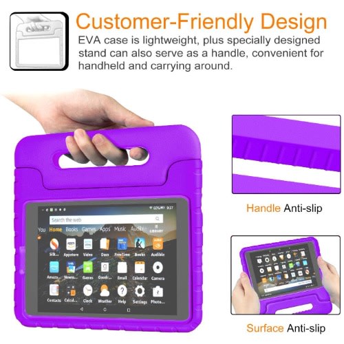 Fire 7 Tablet With Alexa - 7" Display - 1gb Ram - 16gb Rom + Purple Flexible Proof