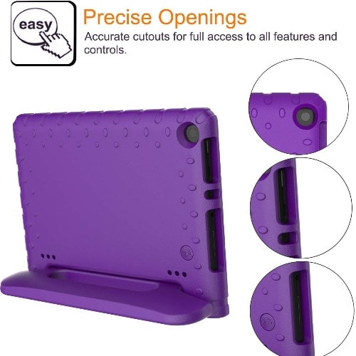 Fire 7 Tablet With Alexa - 7" Display - 1gb Ram - 16gb Rom + Purple Flexible Proof
