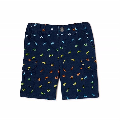 Toddler Boys Cargo Print Shorts – Navy Blue