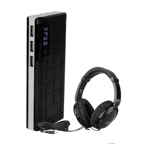 Wallet Shaped Power Bank With Headset - 40000mAh