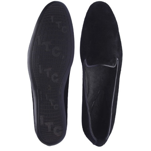 Casual Suede Slip-On - Black