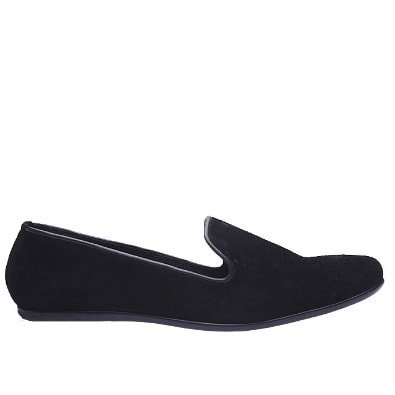 Casual Suede Slip-On - Black