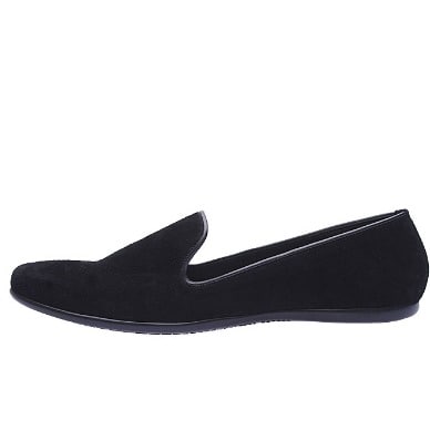Casual Suede Slip-On - Black