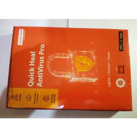Quick Heal Antivirus Pro CD For 1PC For Single System.