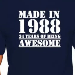 Print T-Shirts -Navy Blue