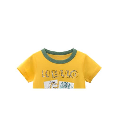 Hello Dude Print Boy Top