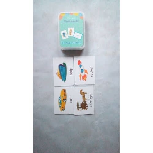 Kids Montessori Early Learning Flash Cards Cognition - Transportation