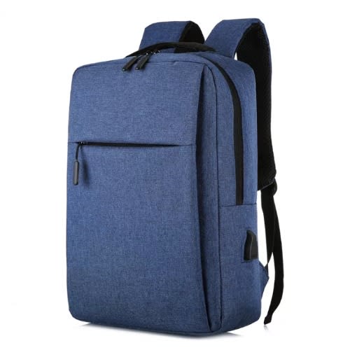 Smart Retro Laptop Backpack - Blue -14