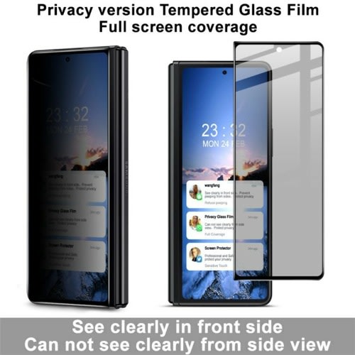 Anti-spy Tempered Glass Screen Protector For Samsung Galaxy Z Fold4