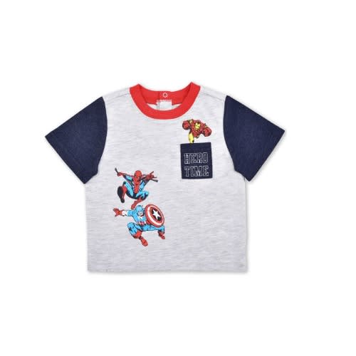 Super Heroes Avengers Set For Boys - Block Zip Hoodie, Tshirt & Joggers