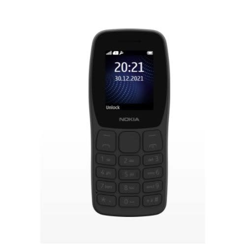 105 Africa Edition - 1.77" - 4MB RAM - Dual Sim - 1000mah - Charcoal Black