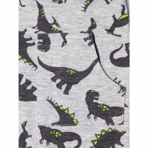 Baby Boy Overall Dino Pinafore Outfit Set -3Pieces