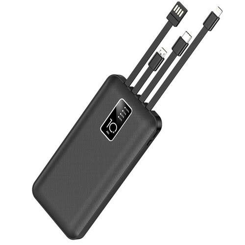 Shplus 10000mah Power Bank - 4 In 1 Cable Output