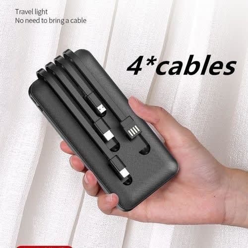 Shplus 10000mah Power Bank - 4 In 1 Cable Output