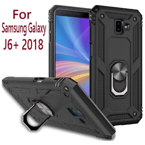 Armor Case Pouch With Magnetic Ring Holder For Samsung Galaxy J6 Plus 2018