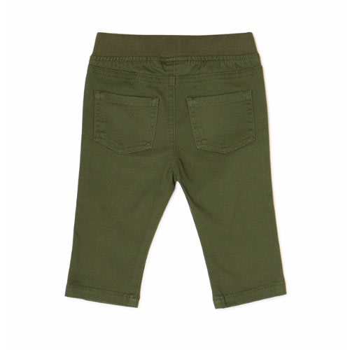 Baby Boys Woven Trouser Pant - Army Green