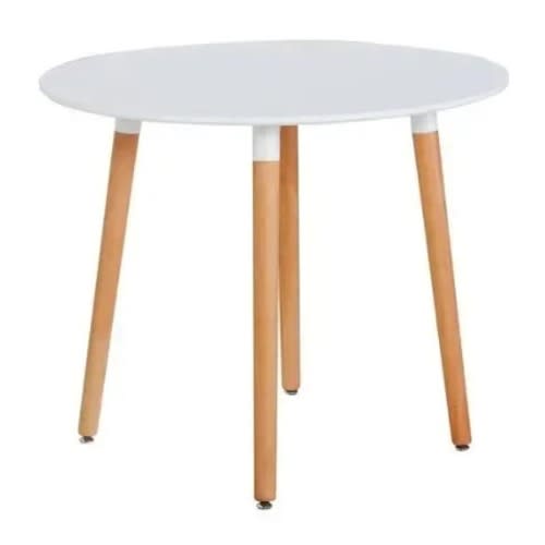 Rw Round Top Canteen Table - White