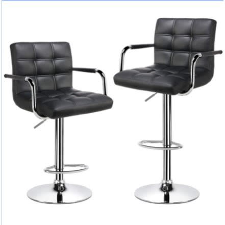 Draft Barstool Black- Set Of 2