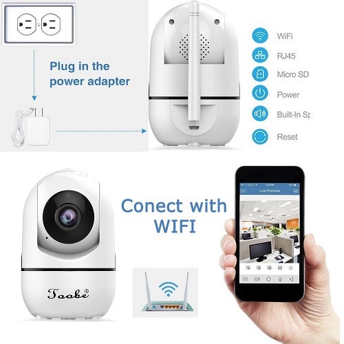 Night Vision Wireless IP Baby Monitor