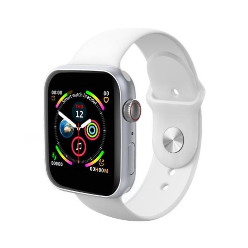 T55 Smart Watch Iwo 13 Series 5 With Magnetic Charging - Calling Health Function & 2 Straps - White