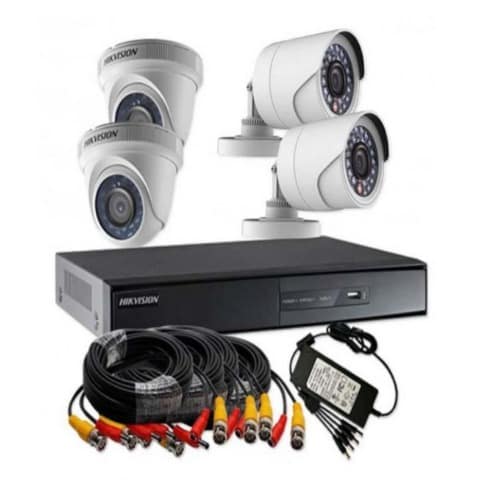 Combo Turbo HD 1 Megapixel 720p 4 Channel CCTV Camera Kit