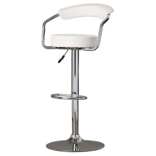 Set Of 2 Round Barstool -White