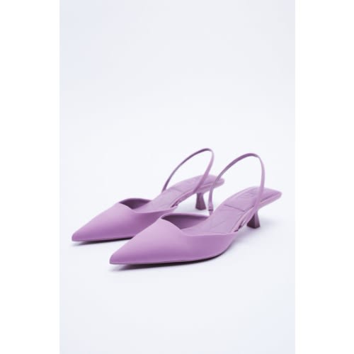 Slingback Kitten Courts - Purple