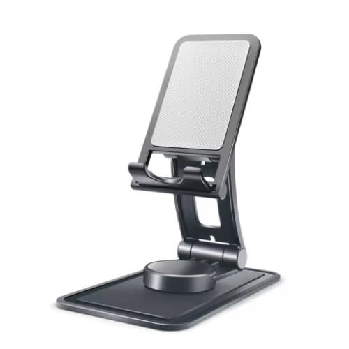 Single Slide Foldable And Adjustable Phone Desktop Stand - Black