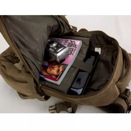 Kahki Cam Thick Multi Purpose Backpack- Brown