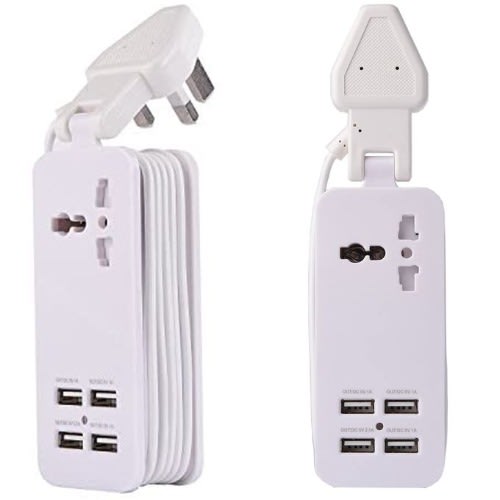 Universal Portable Charging Station W - 4 Port Usb