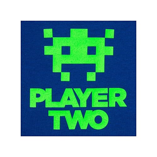 Baby Boys Player Two Gamer Graphic Bodysuit- Blue