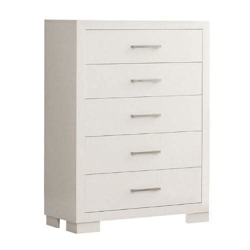High Chest Drawer - White