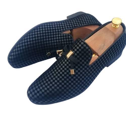 Men Matted Oxford Penny Mat Shoe - Black